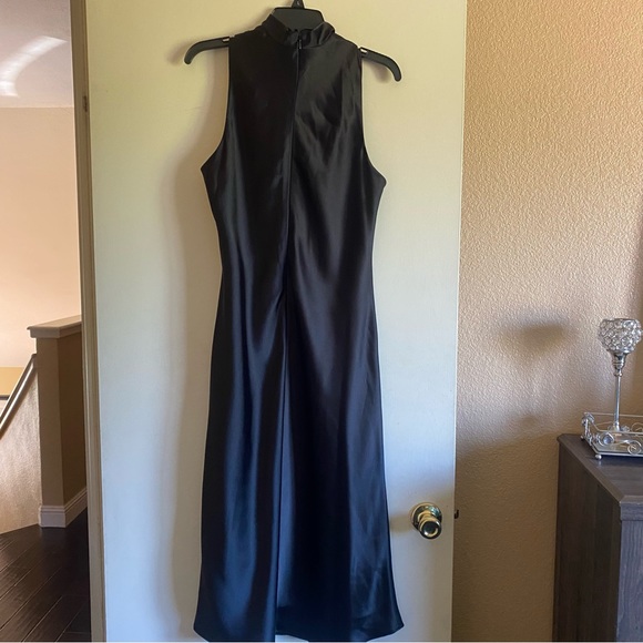 Antonio Melani Marine Satin Halter cowl neck slip dress NWOT - Picture 3 of 9